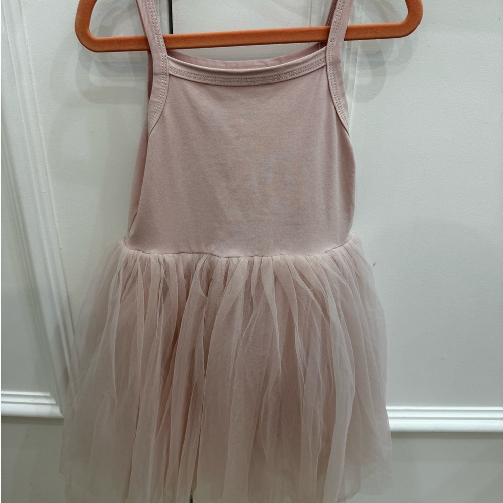 Charming Pink Tulle Kids Casual Dress